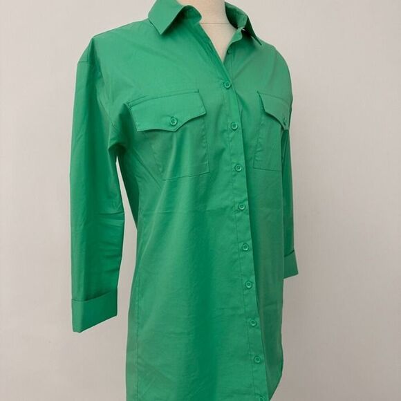 Alice + Olivia Dimitra Rolled Sleeve Dress - NWOT, XS - Picture 3 of 7